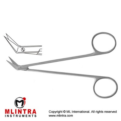 Diethrich-Salyer Dissecting Scissor - For Cleft Palate Angled Stainless Steel, 12 cm - 4 3/4"